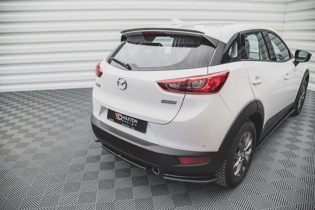 Maxton spoiler cap til Mazda CX-3 – blank sort – billede 2 af 4