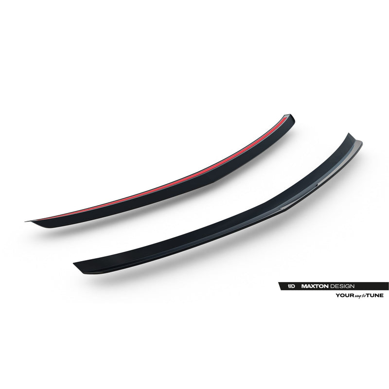 Maxton spoiler cap til Mercedes-Benz C Sedan Standard / AMG-Line W204 / W204 Facelift – blank sort – billede 5 af 5