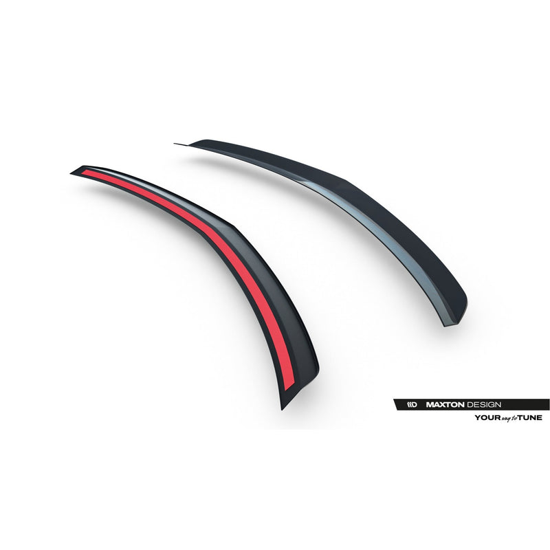 Maxton spoiler cap til Mercedes-Benz C Sedan Standard / AMG-Line W204 / W204 Facelift – blank sort – billede 4 af 5