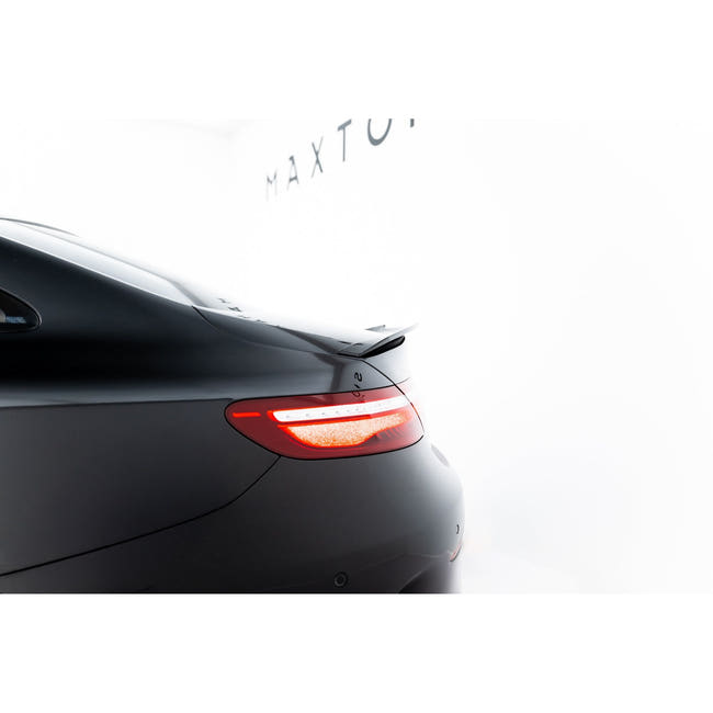 Maxton spoiler cap til Mercedes-Benz E-Class W213 Coupe (C238) AMG-Line / 53 AMG – blank sort – billede 2 af 6
