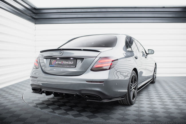 Maxton spoiler til Mercedes-Benz E Sedan W213 AMG-Line – blank sort – billede 2 af 5