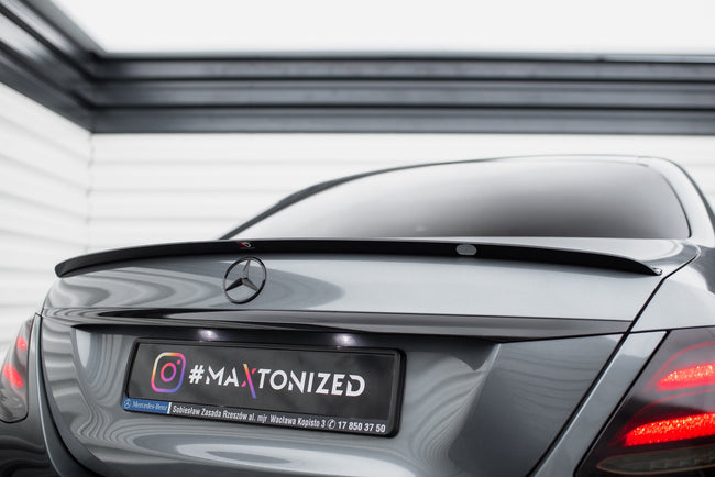 Maxton spoiler til Mercedes-Benz E Sedan W213 AMG-Line – blank sort – billede 1 af 5