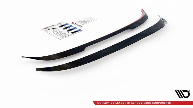 Maxton spoiler cap til Mitsubishi Lancer Sportback Mk8 – blank sort – billede 3 af 4