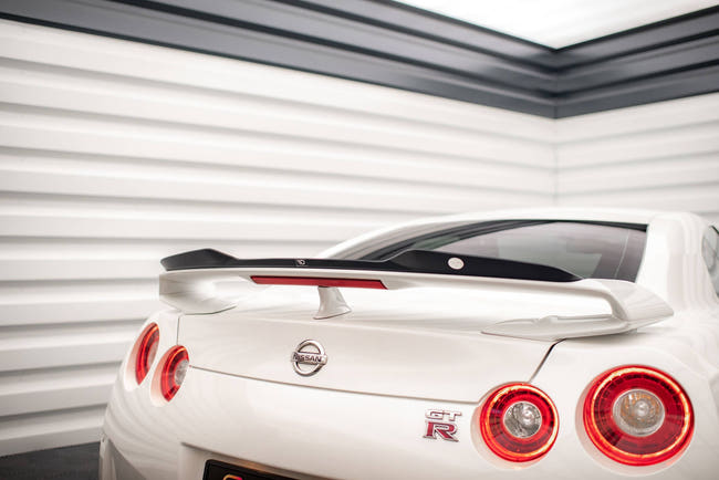 Maxton spoiler cap til Nissan GTR R35 Facelift – blank sort – billede 1 af 8