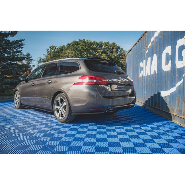 Maxton spoiler cap til Peugeot 308 SW Mk2 – blank sort – billede 2 af 5
