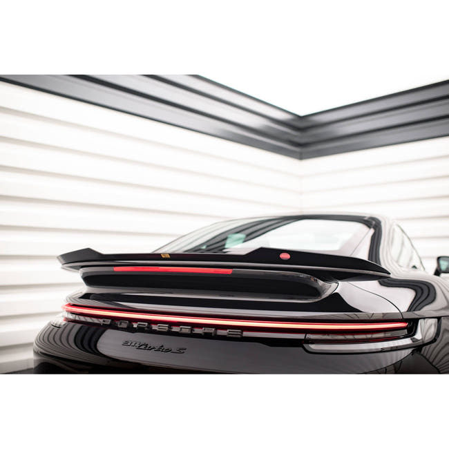 Maxton spoiler cap til Porsche Porsche 911 Turbo S 992 – blank sort – billede 1 af 5