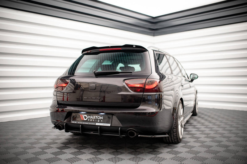 Maxton spoiler cap til Seat Exeo ST – blank sort – billede 2 af 5