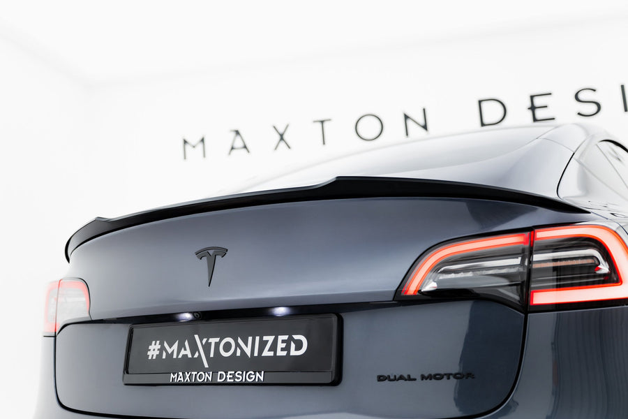 Maxton spoiler til Tesla Model 3 – blank sort – billede 1 af 5
