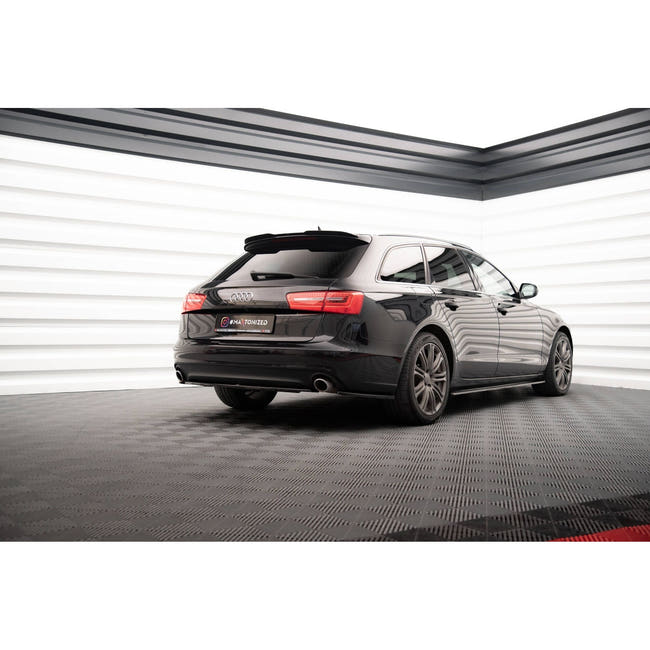 Maxton spoiler cap til Audi A6 Avant C7 / C7 Facelift – blank sort – billede 2 af 7