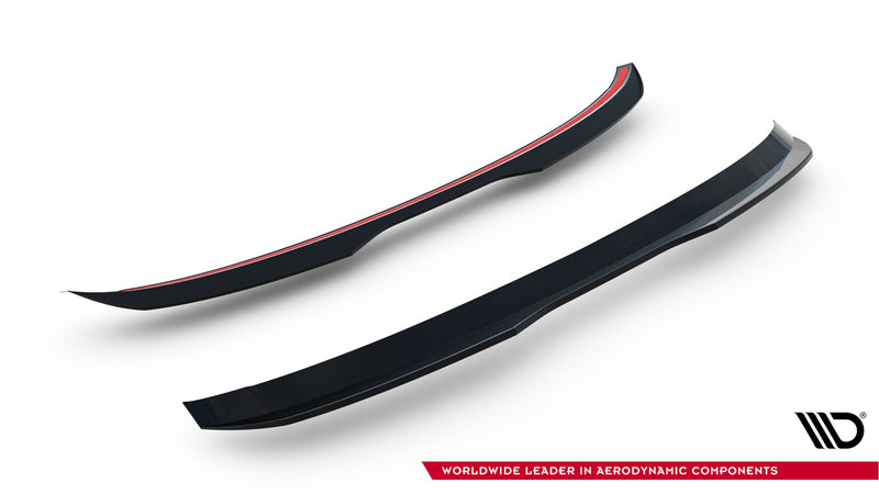 Maxton spoiler cap til BMW 1 M-Pack / M140i / Standard F20 – blank sort – billede 4 af 5