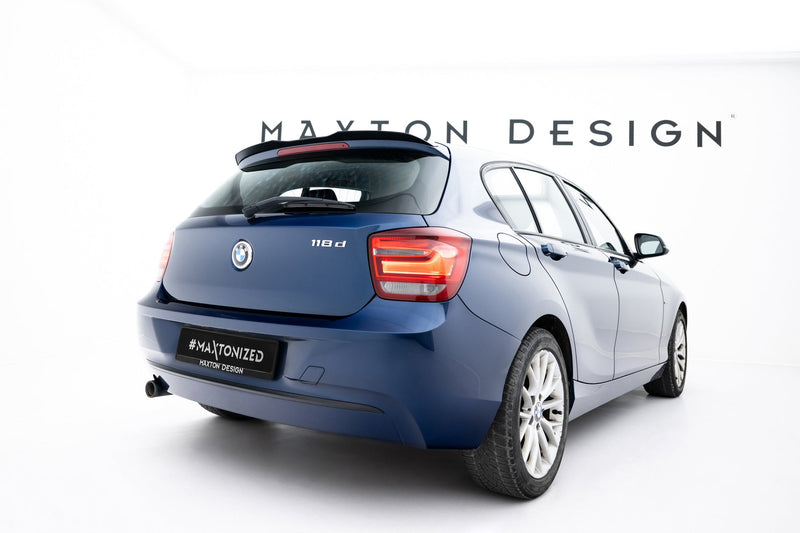 Maxton spoiler cap til BMW 1 M-Pack / M140i / Standard F20 – blank sort – billede 2 af 5