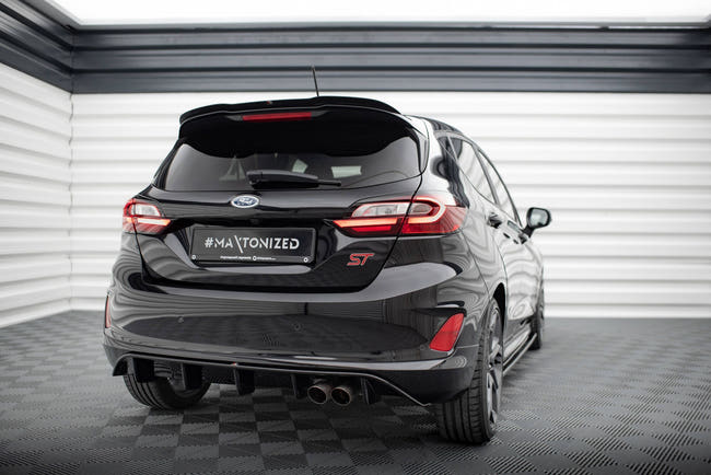 Maxton spoiler cap til Ford Fiesta Mk8 ST / ST-Line – blank sort – billede 2 af 5