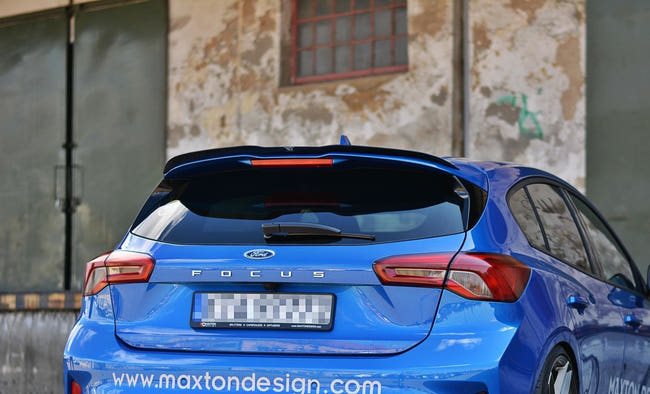 Maxton spoiler cap til Ford Focus Hatchback ST-Line Mk4 – blank sort – billede 1 af 8