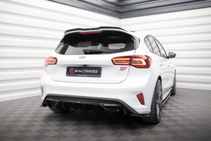 Maxton spoiler cap til Ford Focus Hatchback ST Mk4 – blank sort – billede 3 af 10