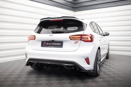 Maxton spoiler cap til Ford Focus Hatchback ST Mk4 – blank sort – billede 3 af 10