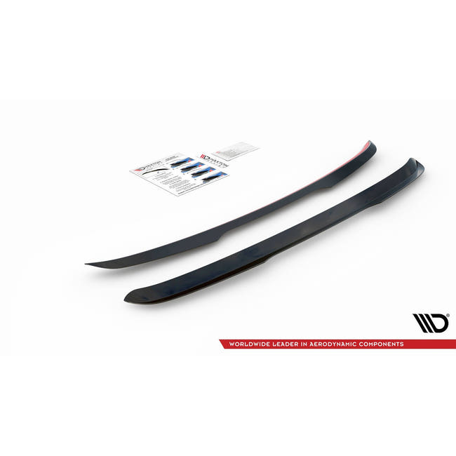 Maxton spoiler cap til Volvo V70 Mk3 – blank sort – billede 1 af 2
