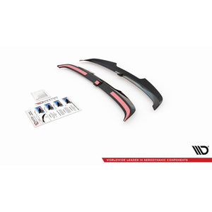 Maxton spoiler cap til Audi RS3 / S3 / A3 S-Line Sportback 8Y / 8Y Facelift – blank sort – billede 3 af 4