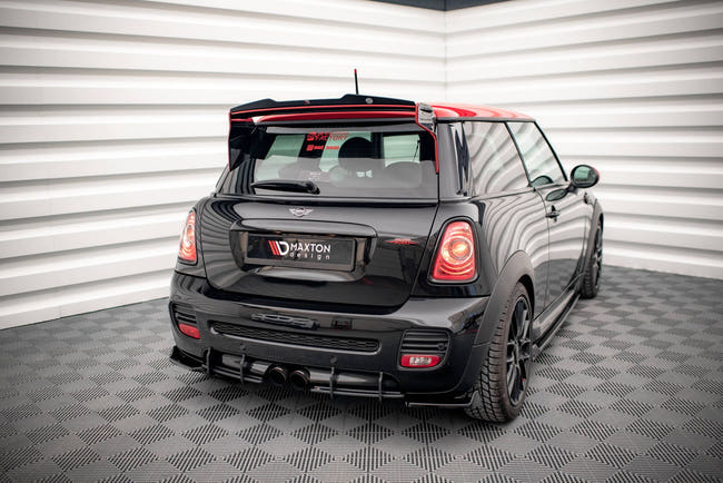 Maxton spoiler cap til Mini Cooper John Cooper Works R56 – blank sort – billede 2 af 5