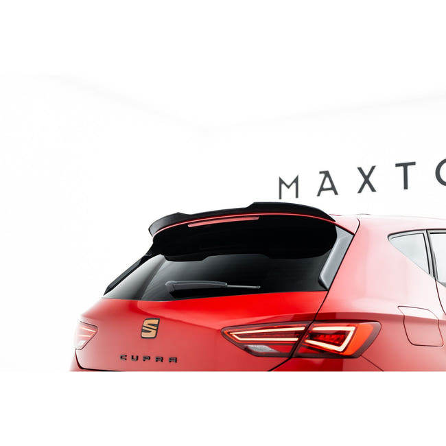 Maxton spoiler cap til Seat Leon Cupra Hatchback Mk3 – blank sort – billede 1 af 6