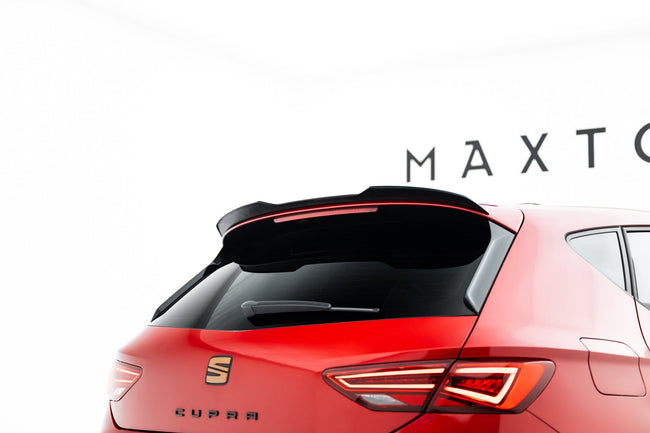 Maxton spoiler cap til Seat Leon Cupra Hatchback Mk3 – blank sort – billede 1 af 6