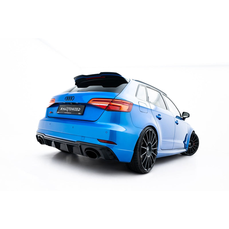 Maxton spoiler cap til Audi RS3 Sportback 8V / 8V Facelift – blank sort – billede 4 af 6