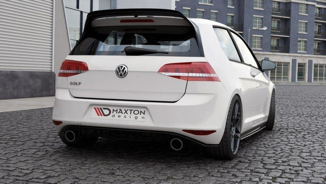 Maxton spoiler cap til Volkswagen Golf Mk7 GTI Clubsport – blank sort – billede 1 af 4