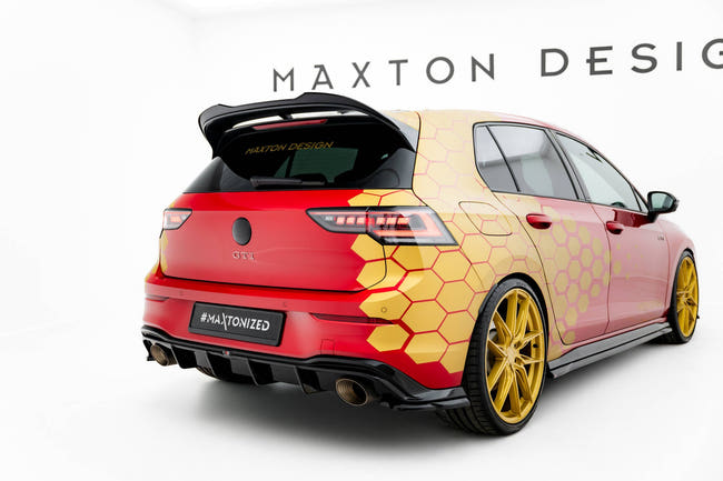 Maxton spoiler cap til Volkswagen Golf GTI Clubsport Mk8 Facelift – blank sort – billede 2 af 7
