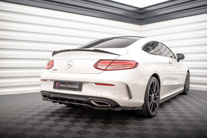 Maxton spoiler til Mercedes- Benz C Coupe AMG-Line C205 Facelift – blank sort – billede 2 af 5