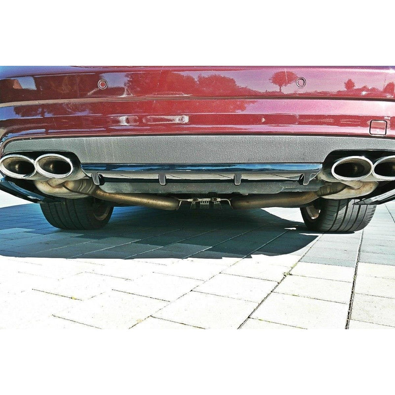 Maxton rear valance til Mercedes CLS C219 55AMG – blank sort – billede 2 af 5