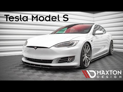 Maxton sideskørter til Tesla Model S Facelift – blank sort – video