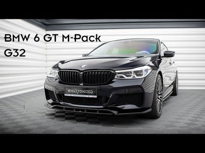 Maxton sideskørter til BMW 6 GT G32 M-Pack – blank sort – video