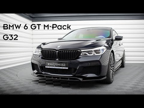 Maxton sideskørter til BMW 6 GT G32 M-Pack – blank sort – video