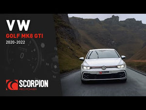 Scorpion GPF-back udstødning til VW MK8 Golf GTI – resoneret, video