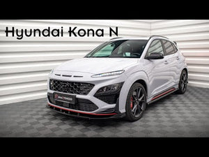 Maxton rear splitter til Hyundai Kona N Mk1 – blank sort – video