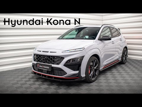 Maxton rear splitter til Hyundai Kona N Mk1 – blank sort – video