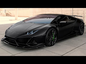 Maxton sideskørter til Lamborghini Huracan EVO – blank sort – video