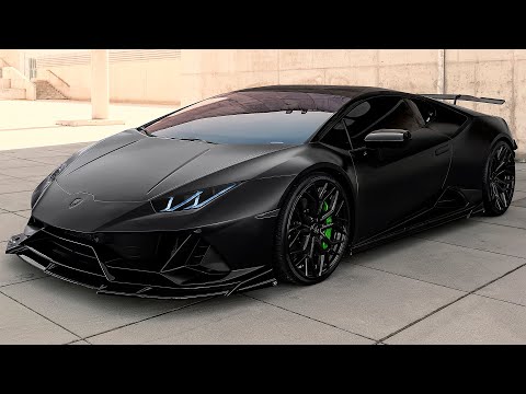 Maxton sideskørter til Lamborghini Huracan EVO – blank sort – video