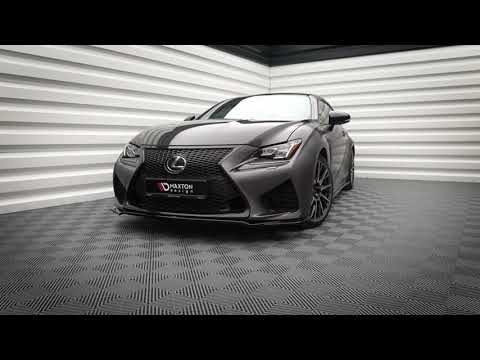 Maxton spoiler cap til Lexus RC F – blank sort – video