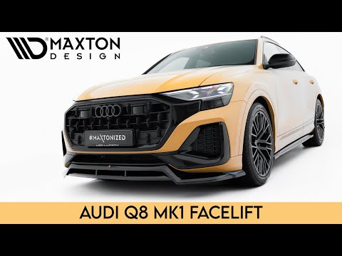 Maxton sideskørter til Audi Q8 / Q8 S-line / SQ8 Mk1 – blank sort – video