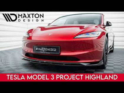 Maxton frontsplitter til Tesla Model 3 Project Highland(Facelift) – video