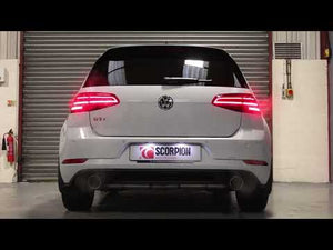 Scorpion cat-back udstødning til VW Golf MK7.5 GTI – resoneret, video