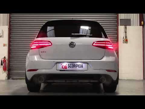 Scorpion cat-back udstødning til VW Golf MK7.5 GTI – resoneret, video