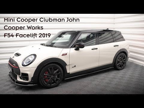 Maxton frontsplitter til Mini Cooper Clubman John Cooper Works F54 Facelift – blank sort – video