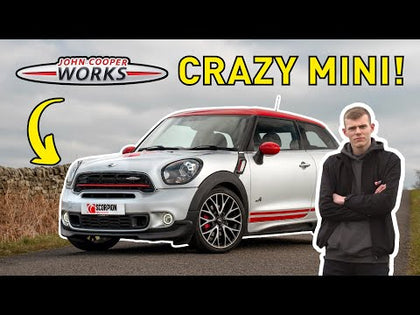 Scorpion cat-back udstødning til Mini Countryman – ikke-resoneret, video
