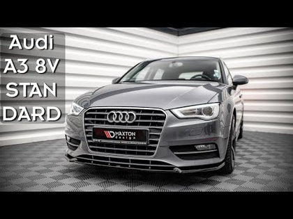 Maxton sideskørter til Audi A3 Sportback 8V – blank sort – video