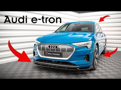 Maxton frontsplitter til Audi e-tron – blank sort – video