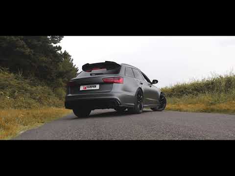 Scorpion half system udstødning til Audi RS6 – ikke-resoneret, video