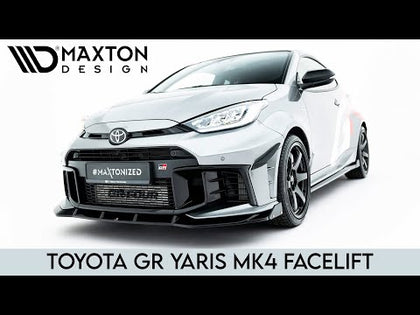 Maxton spoiler cap til Toyota GR Yaris Mk4 Facelift – blank sort – video