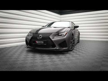 Maxton rear valance til Lexus RC F – blank sort – video