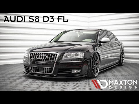 Maxton sideskørter til Audi S8 D3 – blank sort – video